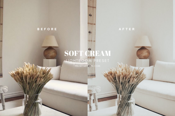 SOFT CREAM LIGHTROOM PRESETS - PresetsbyFaye